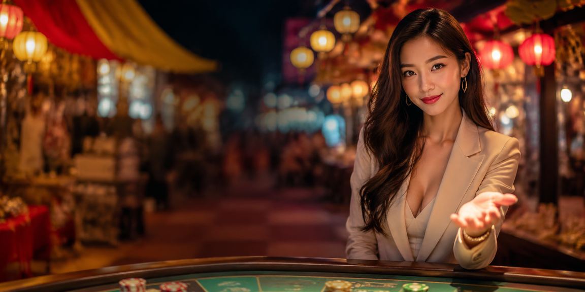 Sảnh casino nổi bật của 7320 với bàn cược và người chơi